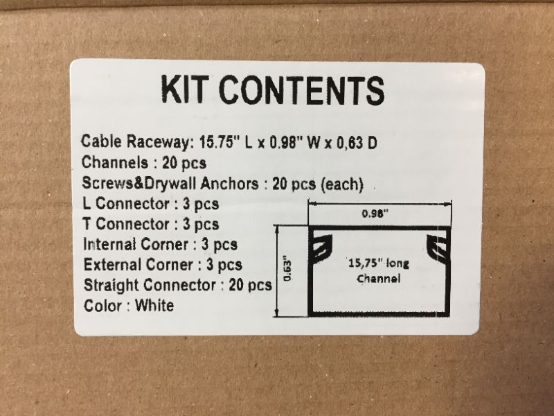 Photo 1 of Cable Concealer Cord Management Kit 
