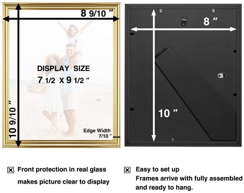 Photo 1 of 8x10 Picture Frames(6 Pack, Gold)