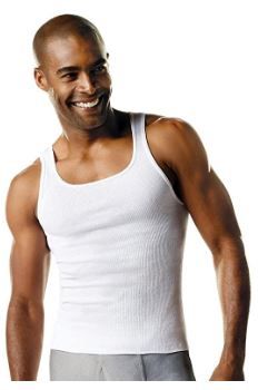 Photo 1 of Hanes Men's Tagless Cotton Tank Undershirt – Multiple Colors (White,) 
