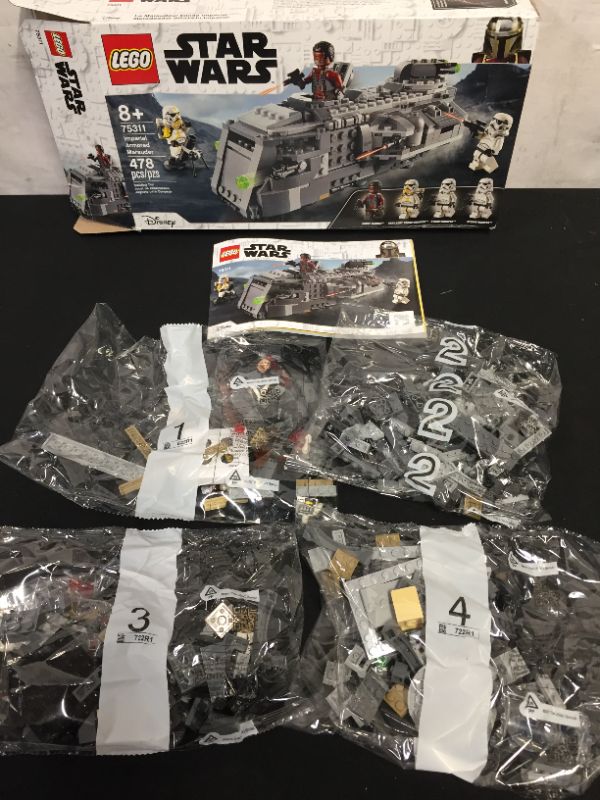 Photo 1 of LEGO Star Wars: The Mandalorian Imperial Armored Marauder 75311 Awesome Toy Building Kit for Kids with Greef Karga and Stormtroopers; New 2021 (478 Pieces)--- NEW BUT OPENED FOR LIVE PHOTOS THEN RETAPED 