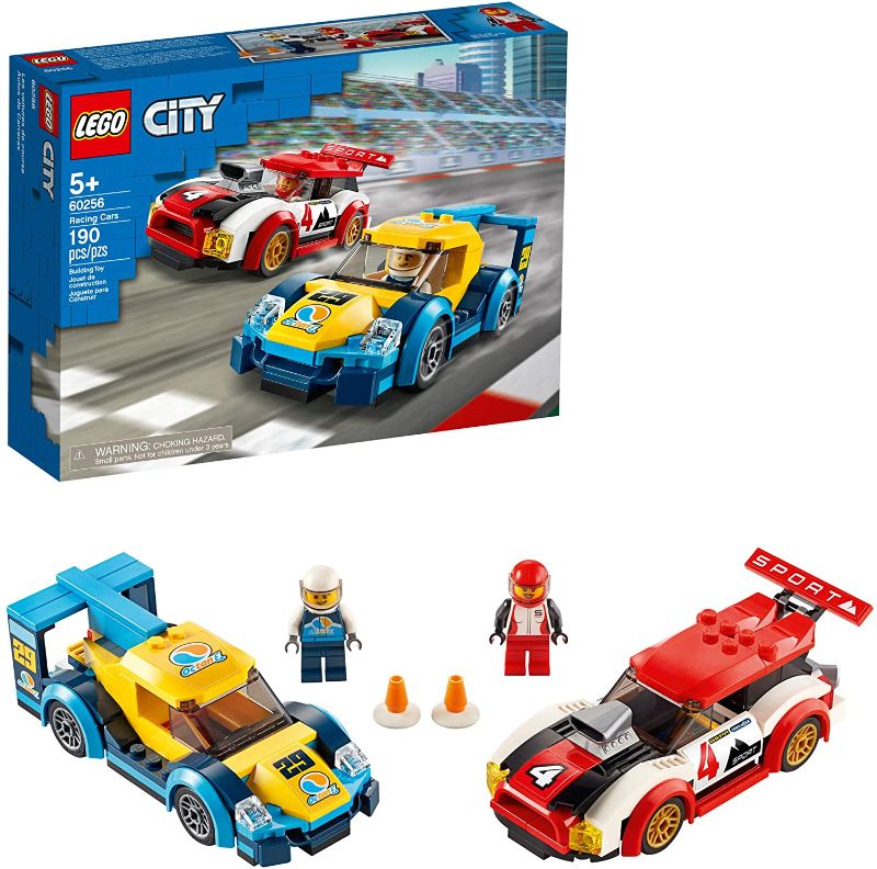 Photo 1 of LEGO City Racing Cars 60256 Fun, Buildable Toy for Kids (190 Pieces) ---- NEW BUT OPENED FOR LIVE PHOTO 
