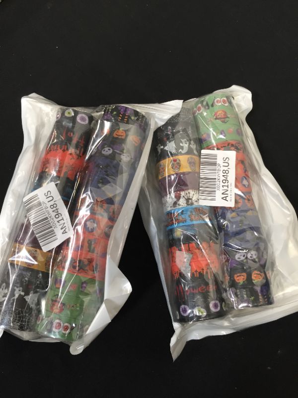 Photo 1 of 2 PACK OF ANECO 24 ROLLS HALLOWEEN WASHI TAPES SET 