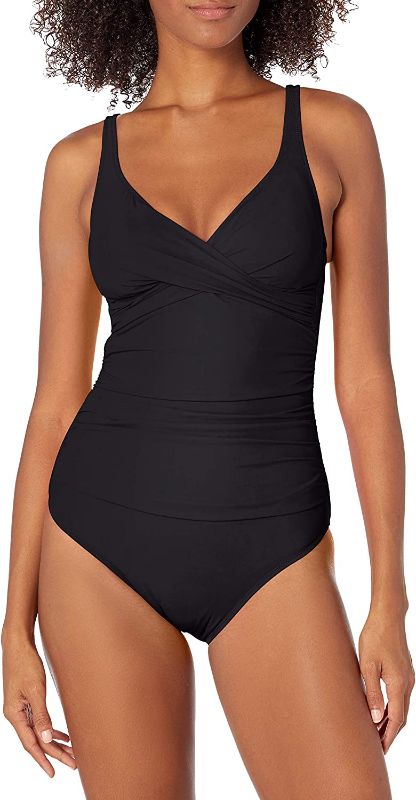 Photo 1 of Profile by Gottex Women's Surplice Bust V-Neck One Piece Swimsuit SIZE 6
