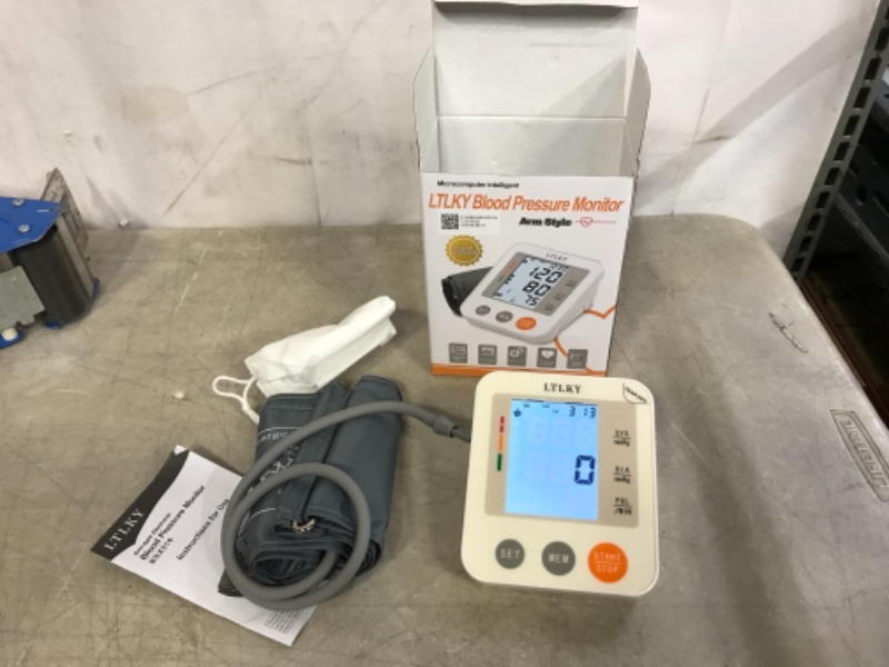 Photo 1 of Blood Pressure Monitor for Home Use,Upper Arm Cuff,Stores Up to 99 Readings for Each User
