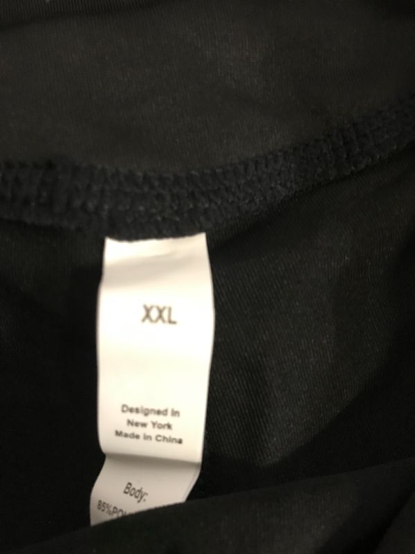 Photo 2 of womens gym leggings color black size extra extra large