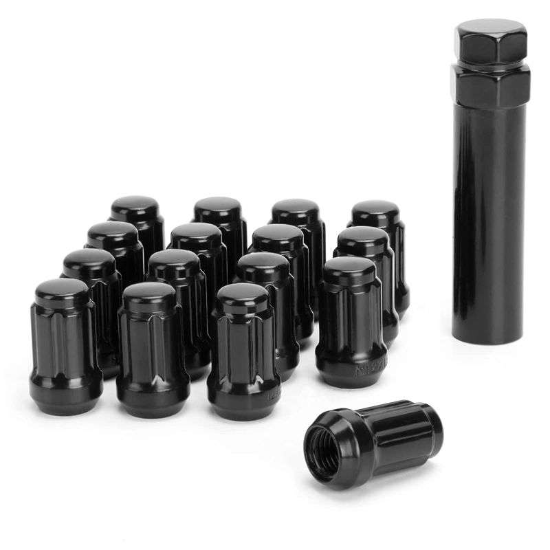 Photo 1 of 24 Lug Nuts 1/2 inch color black 