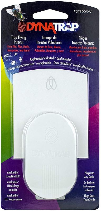 Photo 1 of DynaTrap DT3005W Fruit Fly, Gnat, Moth and Fly Discreet Outlet Trap
