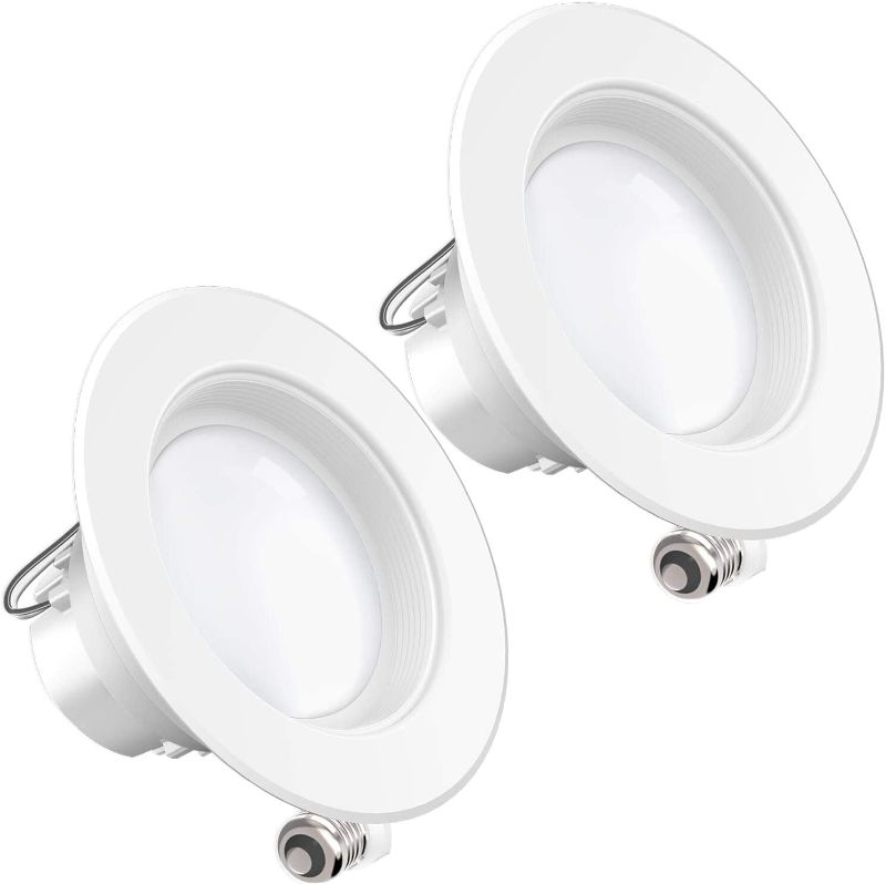 Photo 1 of Sunco Lighting 4 Pack 4 Inch LED Recessed Downlight, Baffle Trim, Dimmable, 11W=60W, 5000K Daylight, 660 LM, Damp Rated, Simple Retrofit Installation - UL + Energy Star
