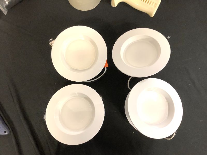 Photo 1 of Sunco Lighting 4 Pack 4 Inch LED Recessed Downlight, Baffle Trim, Dimmable, 11W=60W, 5000K Daylight, 660 LM, Damp Rated, Simple Retrofit Installation - UL + Energy Star
