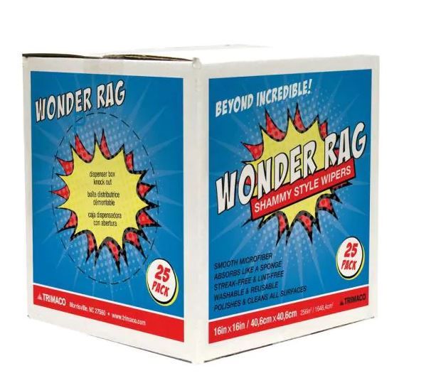 Photo 1 of 14 in. x 17 in. Microfiber Wonder Rags (25-pack)
