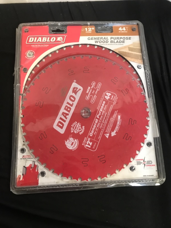 Photo 2 of 12 in. x 44-Tooth General Purpose Circular Saw Blade Value Pack (2-Pack)
