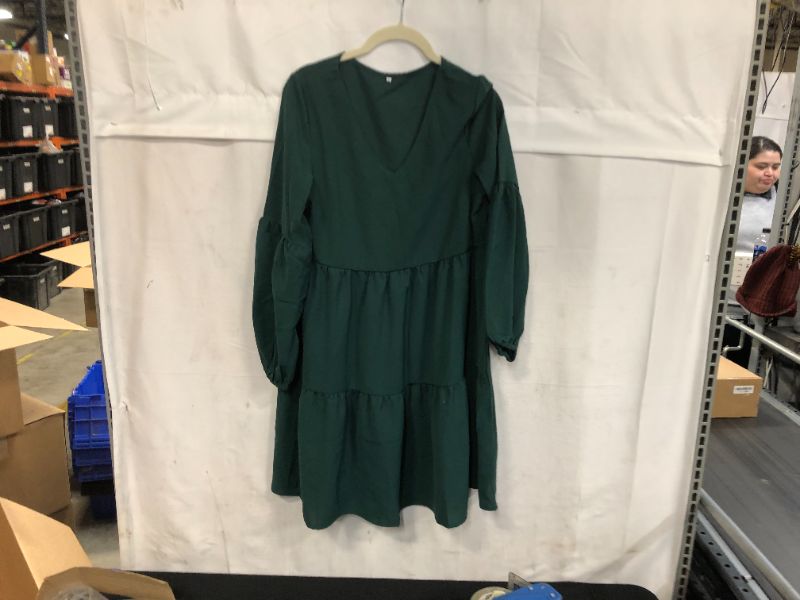 Photo 1 of Green women's mini dress sz S 