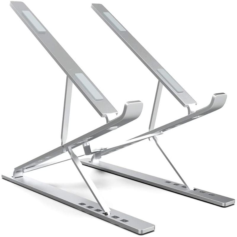 Photo 1 of ElfAnt Laptop Stand Adjustable Portable Aluminum for 10" - 17" Laptop Tablet