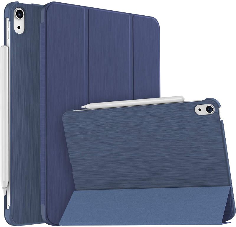 Photo 1 of Tuosake iPad Air 4 Case 10.9 Inch 2020 iPad Air Case 4th Generation Case?A2316 A2324 A2325 A2072? Lightweight Smart Cover with Slim Stand Hard Back Shell for iPad Air 10.9" 4th Gen 2020 (Navy Blue)