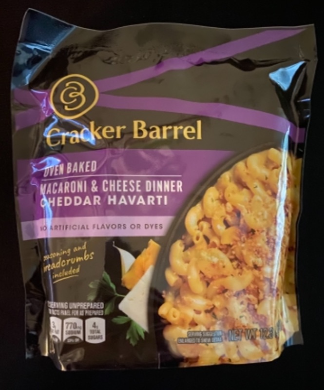 Photo 1 of Cracker Barrel Cheddar Havarti Oven Baked Macaroni & Cheese Dinner (12.3 oz Bag)