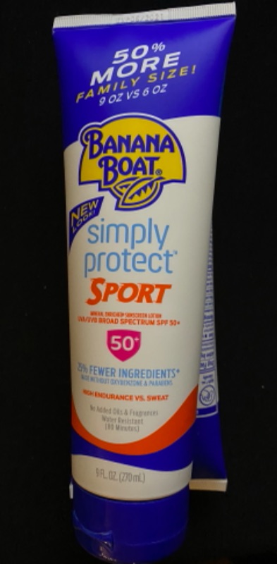 Photo 1 of Banana Boat Simply Protect Sport Sunscreen Lotion, SPF 50, 9oz. - Twin Pack