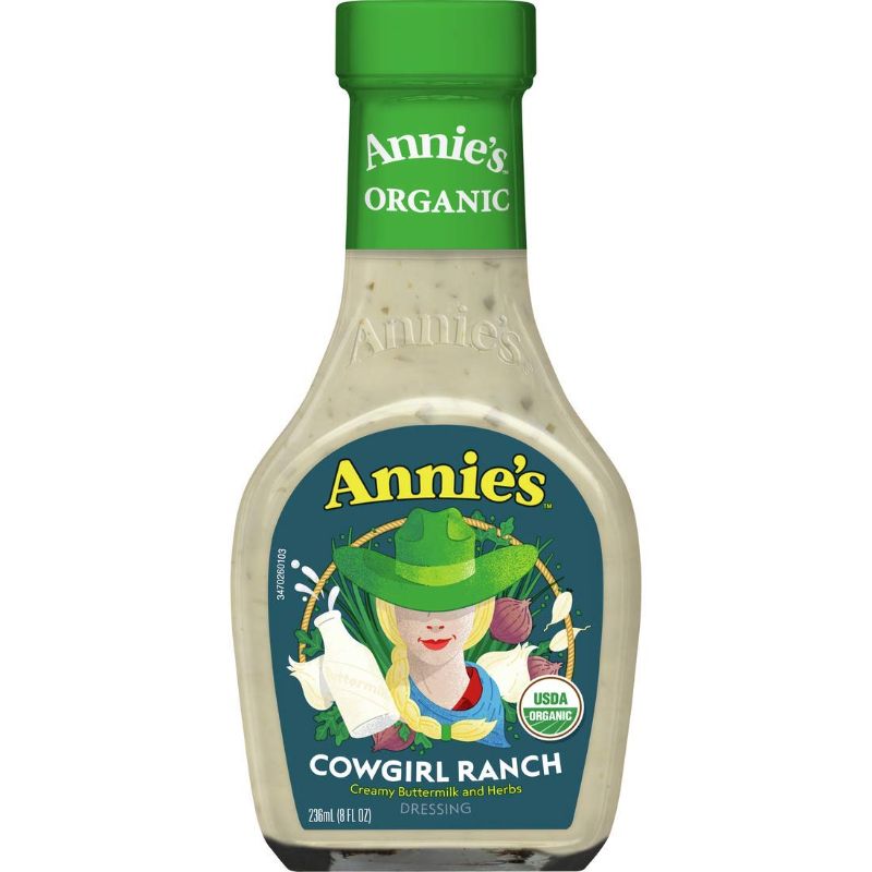 Photo 1 of Annie's Cowgirl Ranch Salad Dressing, Non-GMO, 8 fl oz