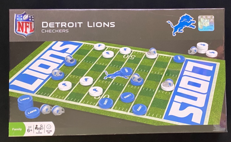 Photo 1 of MASTERPIECES INC Detroit Lions Checkers
