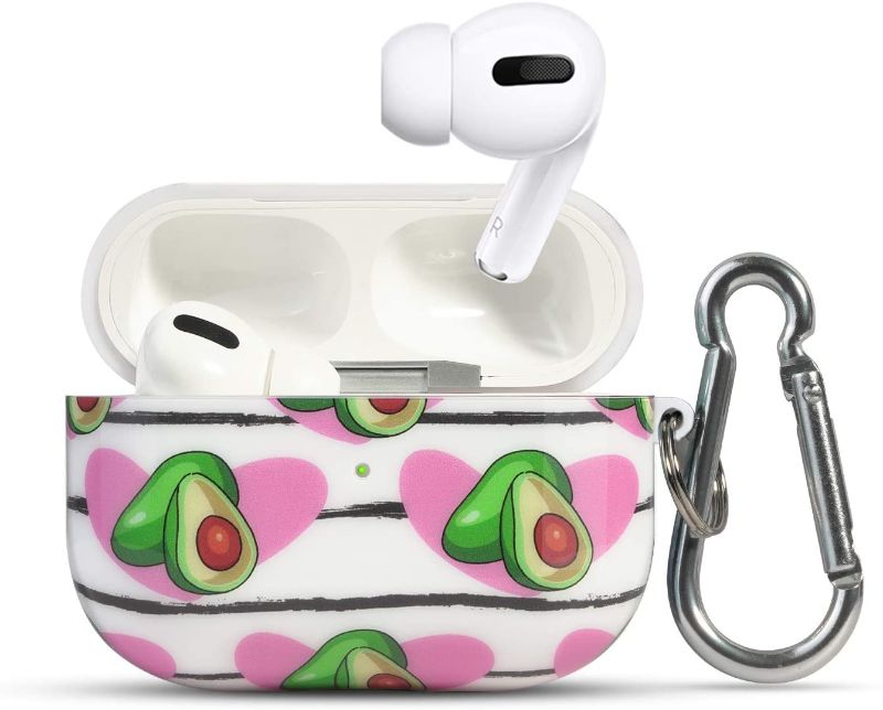 Photo 1 of HIDAHE Airpods Pro Case Cover Funny Cute Cover Compatible for Apple Airpods PRO[Fruit and Vegetable Series][Best Gift for Girls or Couples] Apple AirPods Pro Case, Avocado