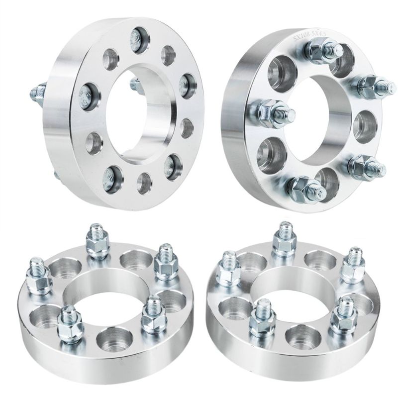 Photo 1 of 4PCS 1.25" Hub Centric Wheel Spacers 5X4.25 to 5X4.5 73.1mm 12x1.5 Studs 5lug Wheel Adapters 5x108 to 5x114 Compatible with Ford Jaguar Lincoln Volvo

