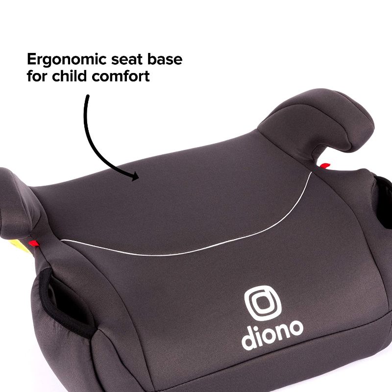 Photo 1 of Diono Solana, Backless Booster Car Seats, Lightweight, Machine Washable Cover, 2 Cup Holders, Charcoal
