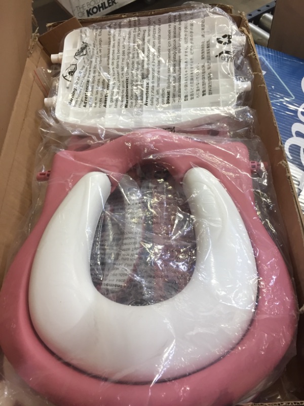 Photo 1 of GrowthPic Toddler Toilet Training Seat Ladder with Sturdy Non-Slip Wide Step and Soft Cushion for Girls
