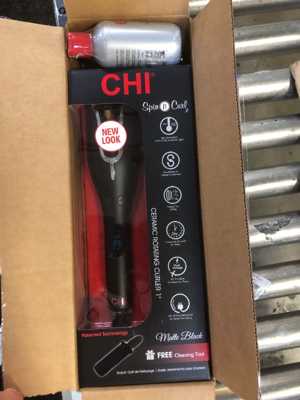 Photo 2 of CHI Spin N Curl Curling Iron & Chi Silk Infusion Kit
