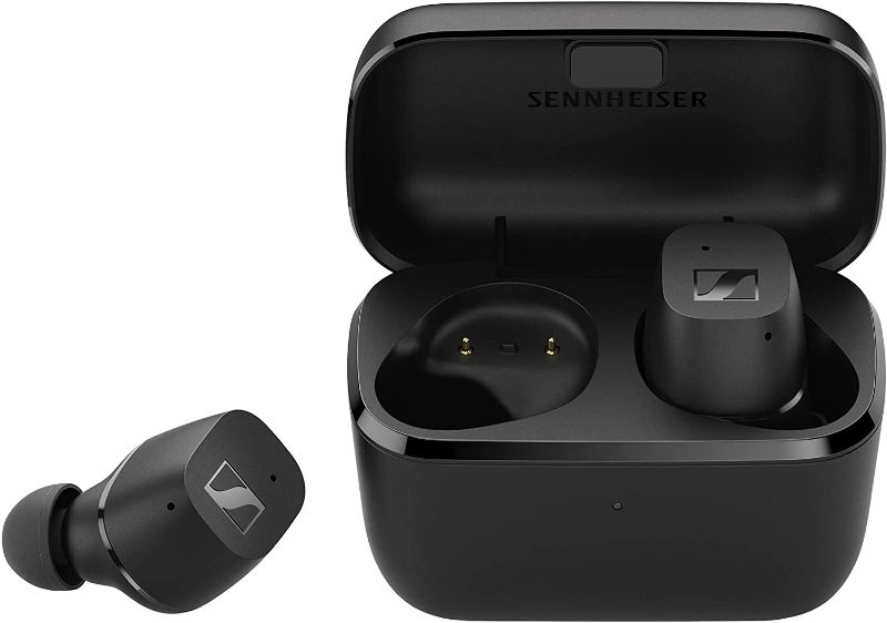 Photo 1 of Sennheiser CX True Wireless Earbuds - Bluetooth In-Ear Headphones for Music and Calls with Passive Noise Cancellation, Customizable Touch Controls, Bass Boost, IPX4 and 27-hour Battery Life, Black
