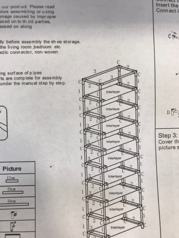 Photo 1 of 10 TIER SHOE RACK 