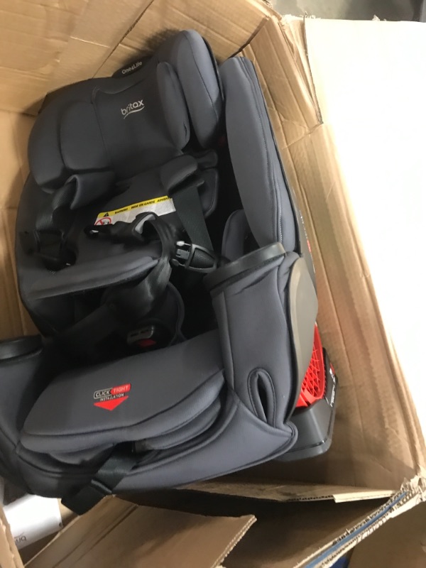 Photo 2 of Britax One4Life ClickTight All-In-One Car Seat – 10 Years of Use – Infant, Convertible, Booster – 5 to 120 Pounds, Cool Flow Moisture Wicking Fabric, Cool N Dry Charcoal