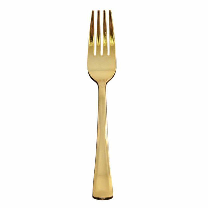 Photo 1 of 2 BAGS Dynasty Collection Gold, Forks (40 Count)
