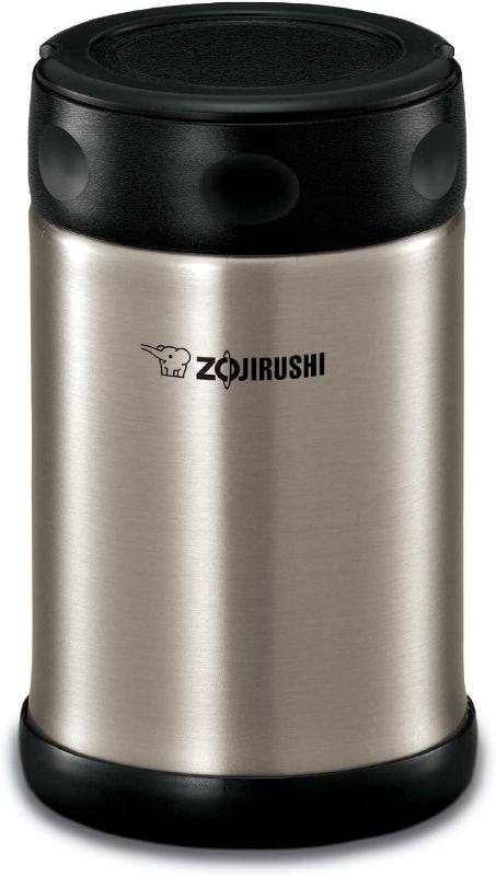 Photo 1 of Zojirushi Stainless Steel Food Jar, 1 Count (Pack of 1), Black/Stainless
