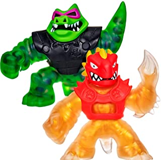 Photo 1 of Heroes of Goo Jit Zu Water Blast Versus Pack - 2 Action Figure Pack Including Exclusive Golden Figure, Blazagon Vs Rockjaw
