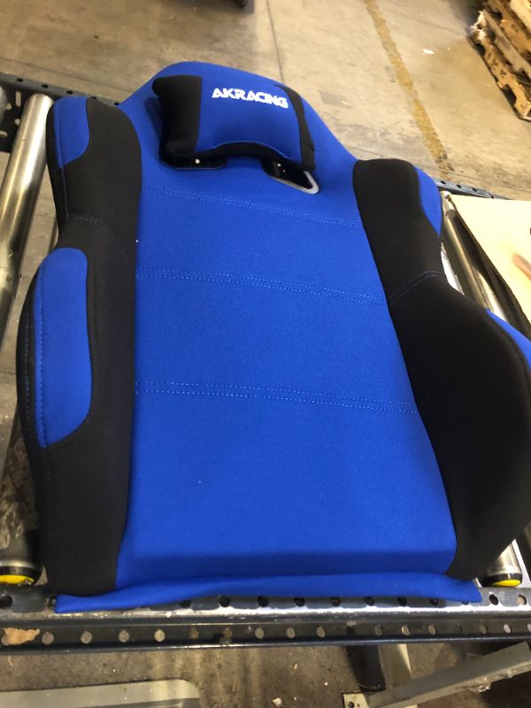 Photo 1 of AKRacing Core Series EX-Wide Gaming Chair with Wide Seat, High and Wide Backrest, Recliner, Swivel, Tilt, Rocker and Seat Height Adjustment Mechanisms with 5/10 warranty - Black/Blue
