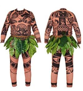 Photo 1 of Maui Tattoo One-Piece Suits Halloween Cosplay Costume for Adult Mens Women - 2 pack
xl - xxl