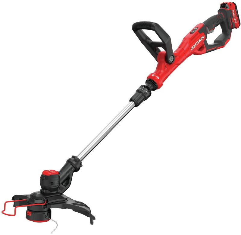 Photo 1 of CRAFTSMAN V20 WEEDWACKER String Trimmer & Edger, Cordless (CMCST900D1),Red
