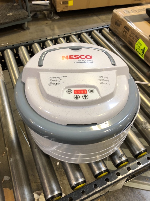 Photo 2 of NESCO FD-79 Snackmaster Pro Digital Food Dehydrator for Snacks, Fruit, Beef Jerky, Meat, Vegetables & Herbs, Gray, 4 Trays
