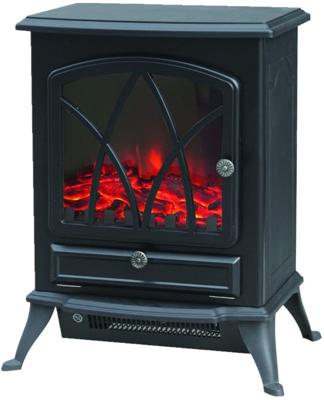 Photo 1 of Trustech Electric Stove Heater - Portable Home Fireplace with Log Burning Flame Effect
