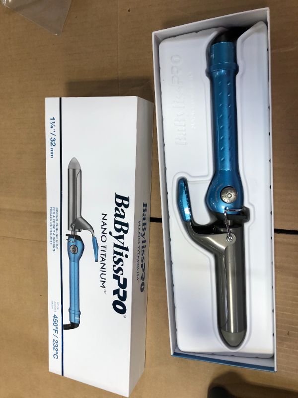 Photo 2 of BaBylissPRO Nano Titanium Spring Curling Iron