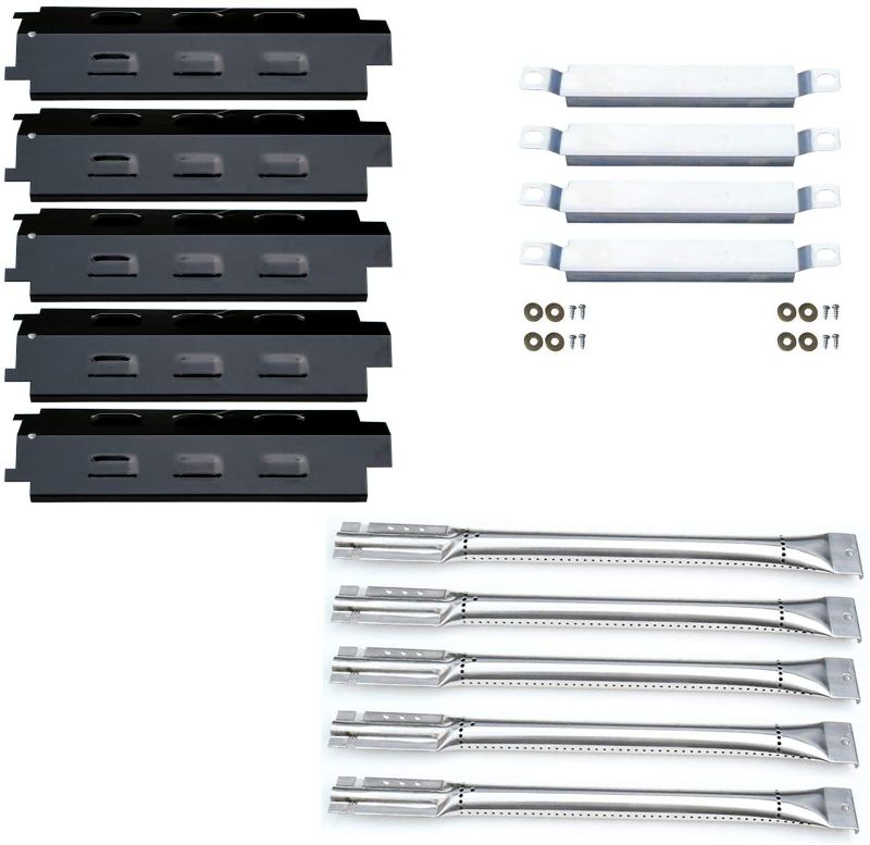 Photo 1 of Direct Store Parts Kit DG258 (5-Pack) Repair Kit Replacement for Charbroil 6 Burner Gas Grill Stainless Steel Burners, Crossover Tubes & Porcelain Steel Heat Plates