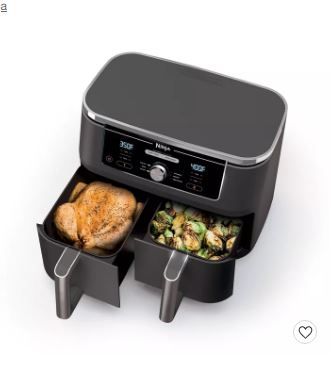 Photo 1 of Ninja Foodi XL 6-in-1 10qt XL 2-Basket Air Fryer with DualZone - Gray - DZ401
