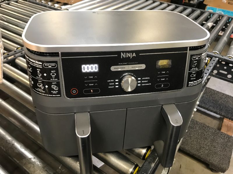 Photo 2 of Ninja Foodi XL 6-in-1 10qt XL 2-Basket Air Fryer with DualZone - Gray - DZ401
