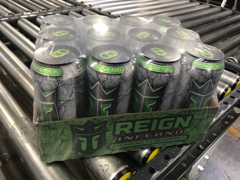 Photo 2 of (12 Cans) Reign Total Body Fuel Inferno Energy Drink, Jalapeno Strawberry, 16 fl oz---bbd feb 2022
