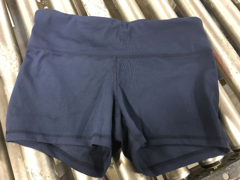 Photo 1 of amazon essential dark navy blue stretchy shorts -- size m 