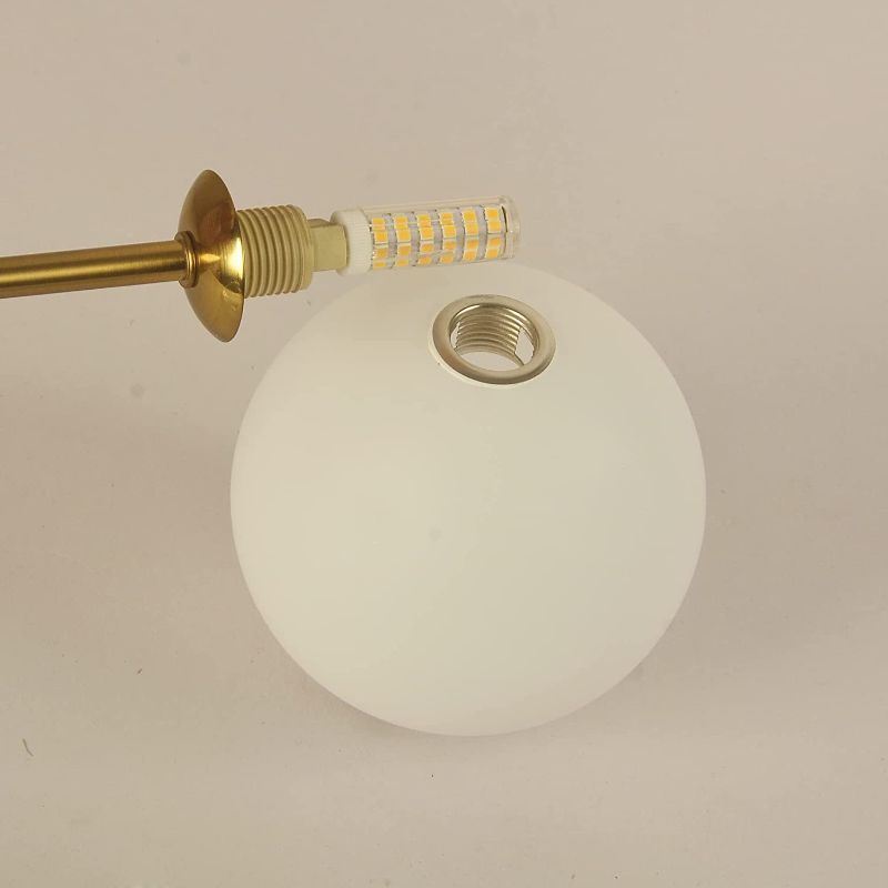 Photo 1 of BAODEN Lighting Glass Shade for Modern Pendant Light Wall Lamp Globe Shape White Frosted Diameter 4.72"
