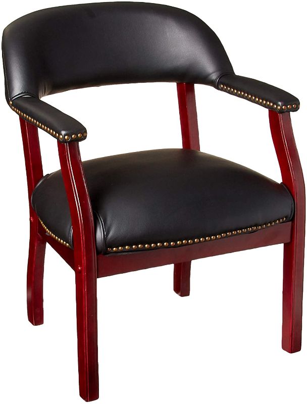 Photo 1 of Boss Captain’s Chair in Black Vinyl
