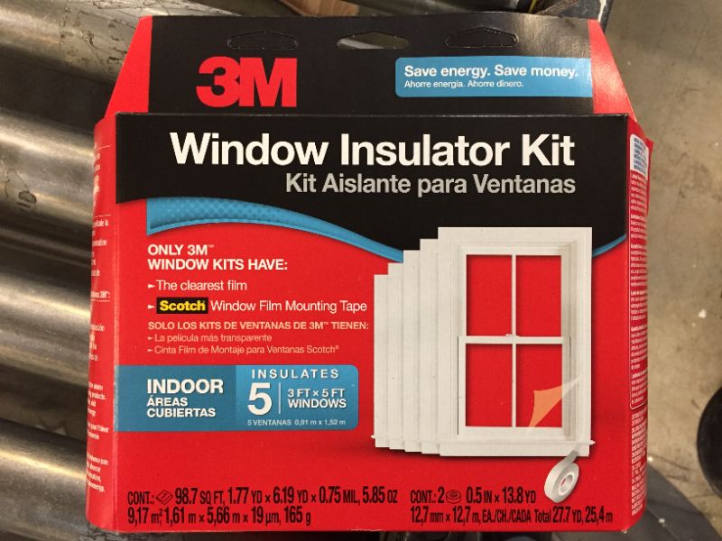 Photo 2 of 3m Indoor Window Insulator Kit - 5 pack