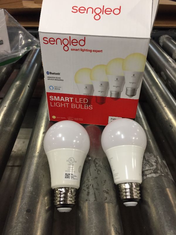 Photo 2 of Sengled - Smart Bluetooth Mesh A19 LED Bulb (4-Pack) - Soft White
