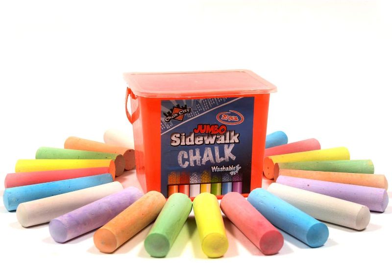 Photo 1 of Chalk City Sidewalk Chalk, Jumbo Chalk, Non-Toxic, Washable, Art Set (20-Count)
100Pieces Halloween Sticker Decals