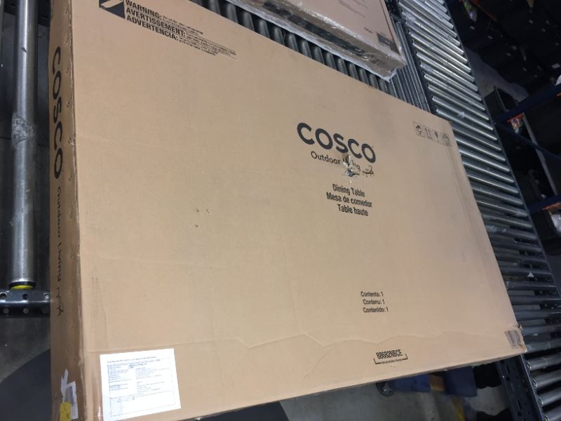 Photo 2 of COSCO Outdoor Furniture, Patio Dining Table, Steel, Charcoal BRAND NEW